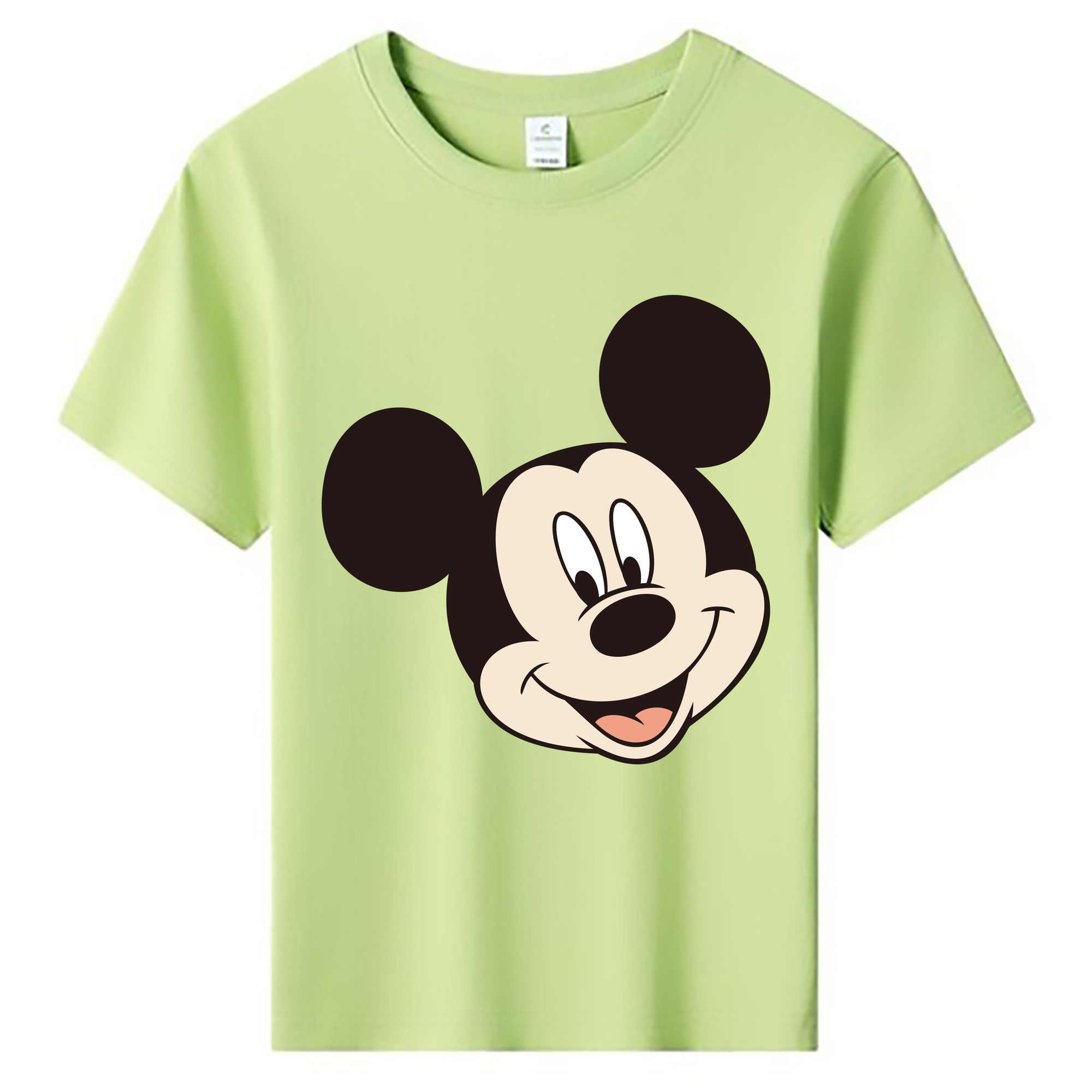 ミッキーマウス Mickey Mouse 綿100％キッズTシャツ（フロントプリント）